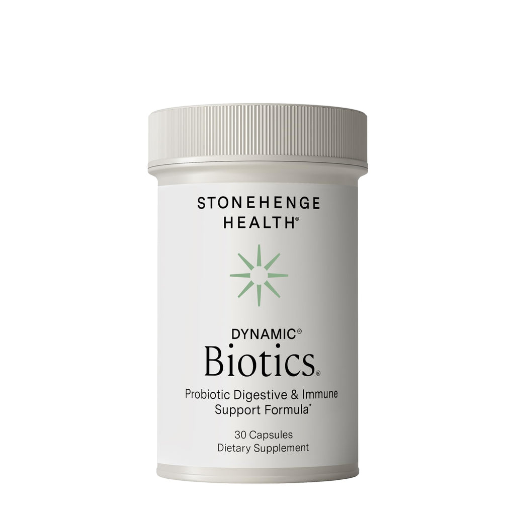 Stonehenge Health Probiotics 55 Billion CFU - 16 Strains, Prebiotic, Synbiotics Dynamic Biotics - Lactobacillus Acidophilus, Delayed Release