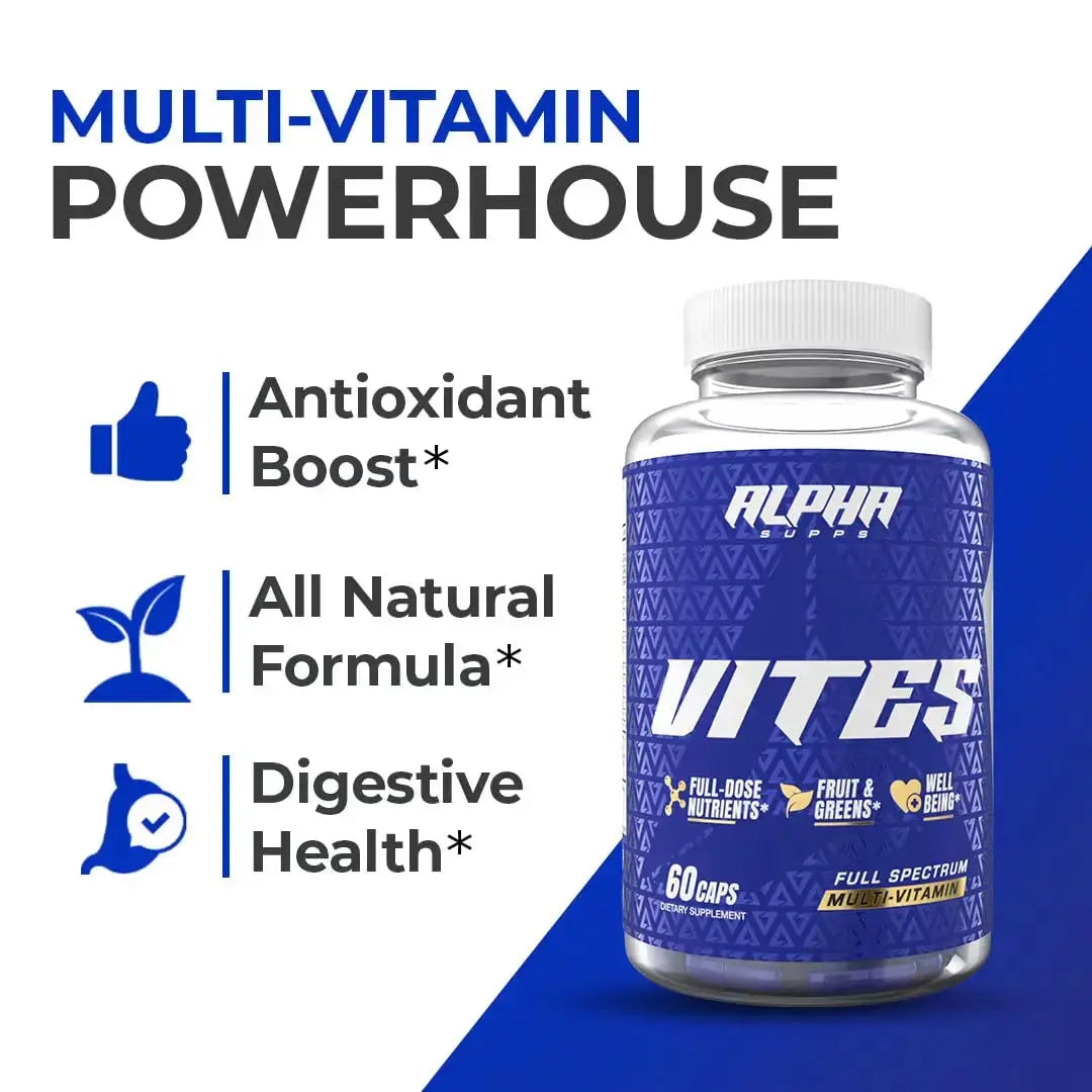 Alpha Supps Vites Men's Multivitamin, Complete Daily Supplement with Fruits, Veggies, Energy, Immune & Prostate Support Alpha Supps Au supplements