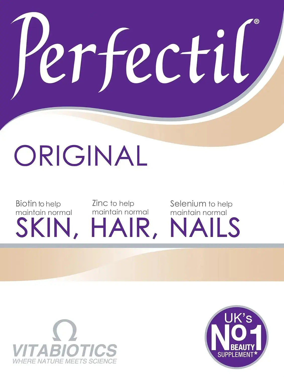 Vitabiotics, Perfectil Triple Active, Essential Nutrients to help maintain healthy Skin, Hair & Nails, 30-Count Boxes (Pack of 2) Perfectil Au supplements