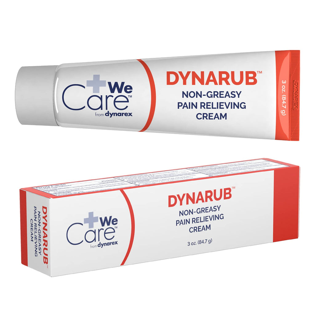 Dynarex DynaRub Cream - Mentholated Topical Muscle Pain Relief Cream - 10% Menthol, 15% Methyl Salicylate - Helps Soothe Joint Swelling & Soreness - Cooling, Non-Greasy Formula - 3oz, 1 Tube Dynarex Au supplements