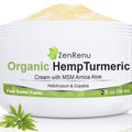 Zenrenu Hemp Joint & Muscle Relief Cream with Turmeric, Arnica, MSM, Hemp Oil & 7 Essential Oils - Non-Greasy & Soothing Formula for Back, Neck, Elbows, Knees, & Hip - ZenRenu, 2 oz Zenrenu Au supplements