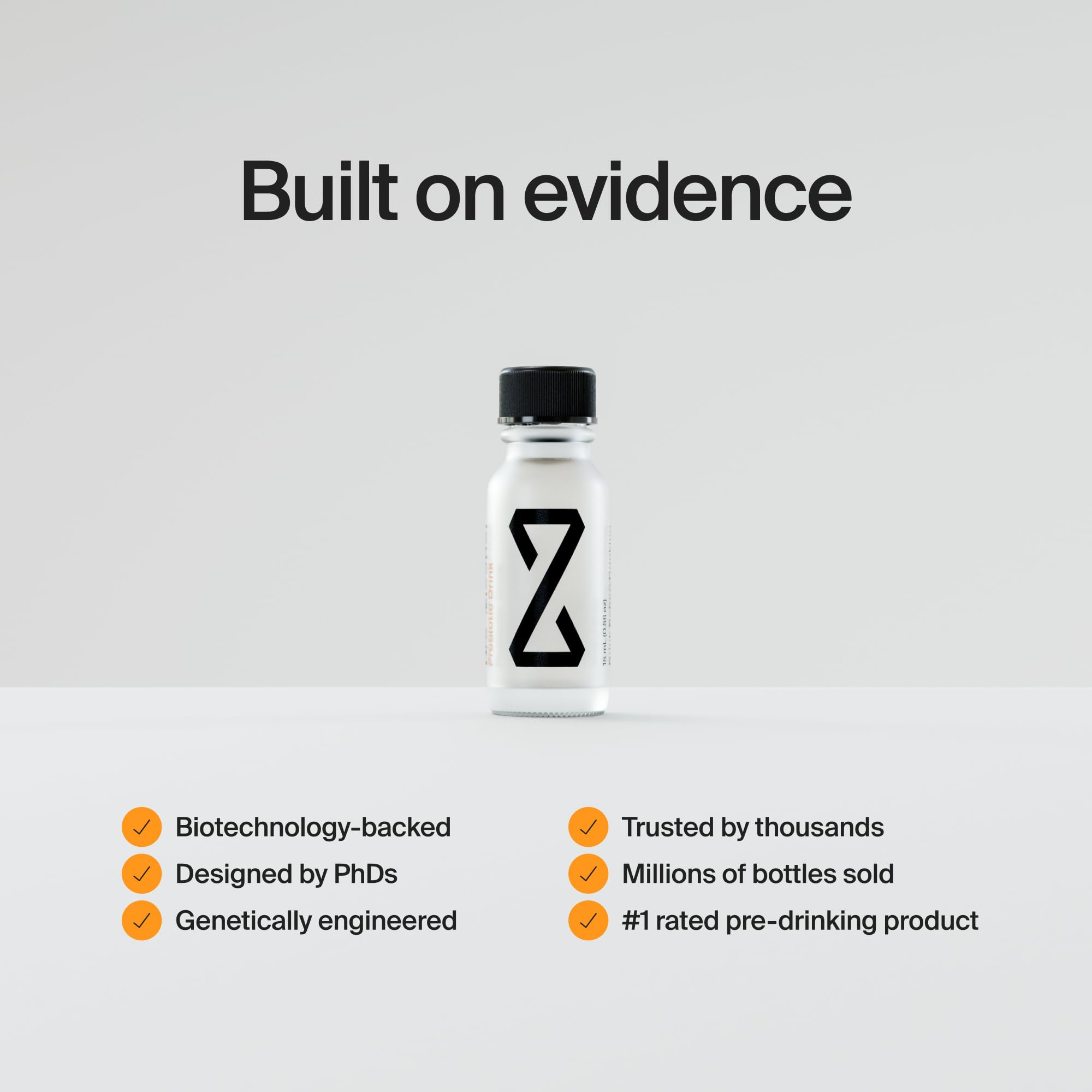 ZBiotics — Feel Better After Drinking, Wake Up Refreshed, Science-Backed, Patented Probiotic for Easier Mornings, Travel-Friendly, 3-Pack of 0.47 Fl Oz Bottles