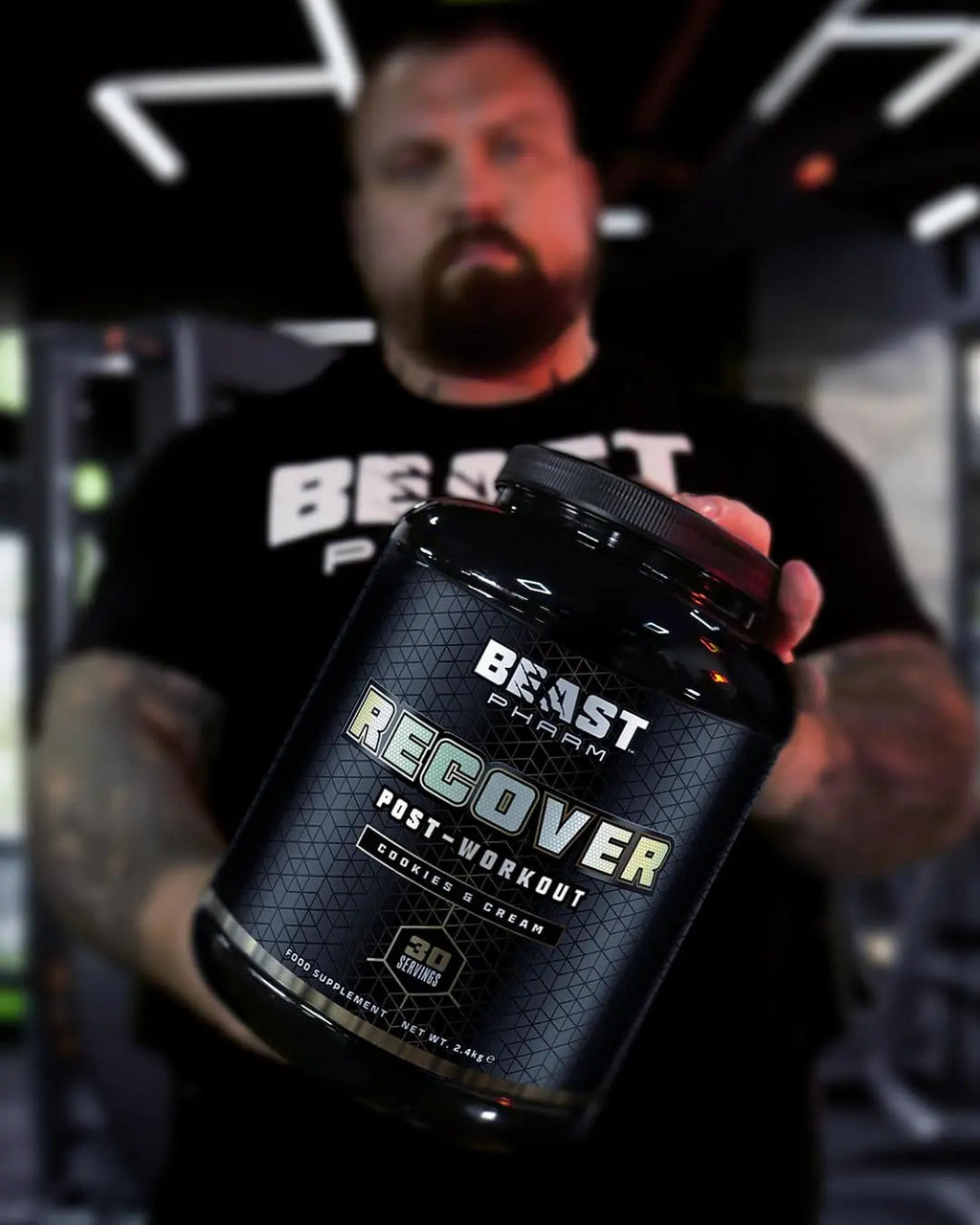 Beast Pharm | Recover Whey Protein Powder | 2.4kg/30 Servings | Cookies & Cream Beast Pharm Au supplements