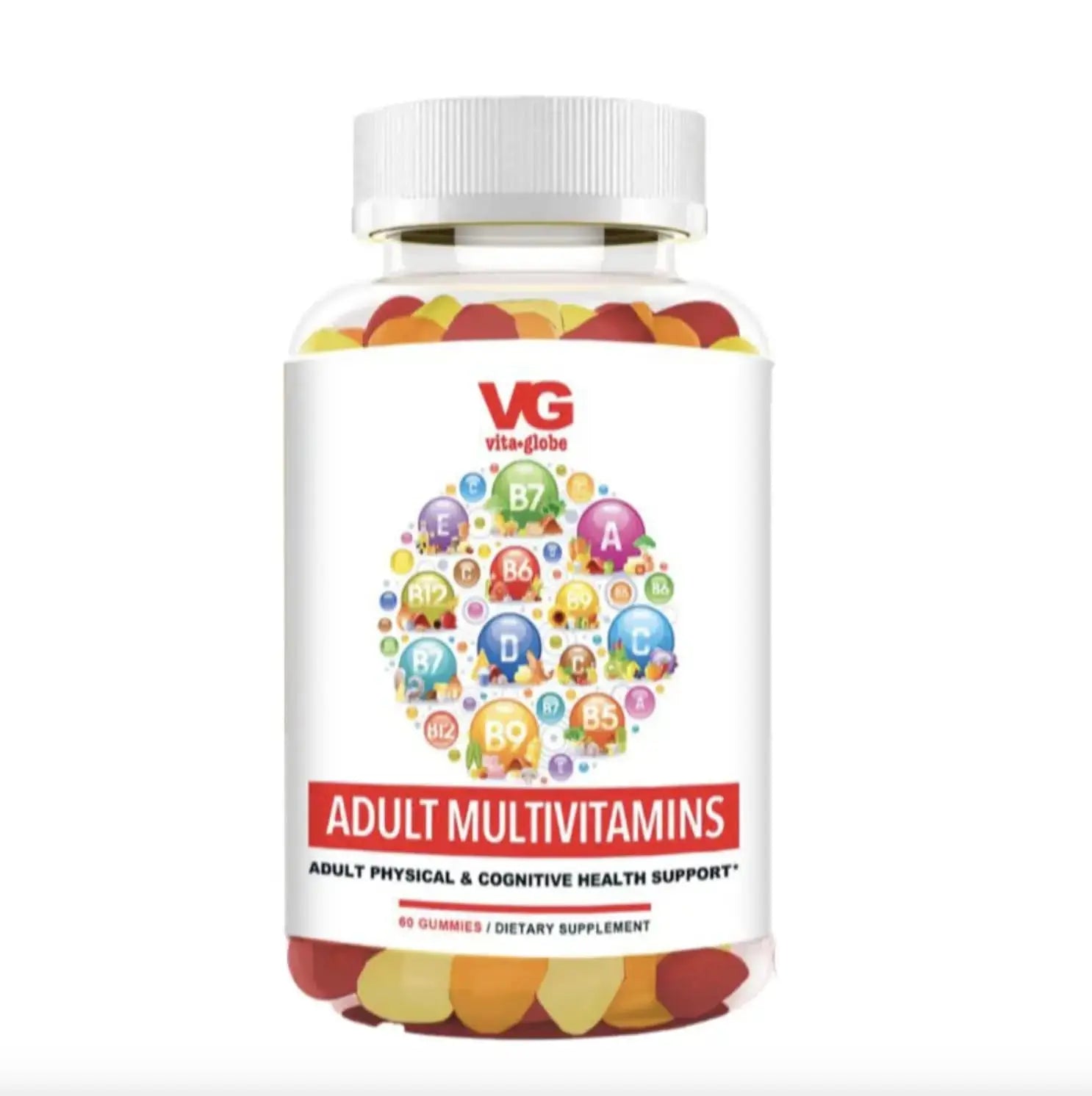 VITA GLOBE Adult Multivitamin Gummies – with Vitamins C, D, E, B6, B12, Folate & Biotin | Daily Multivitamin Supplement for Energy VITA GLOBE Au supplements