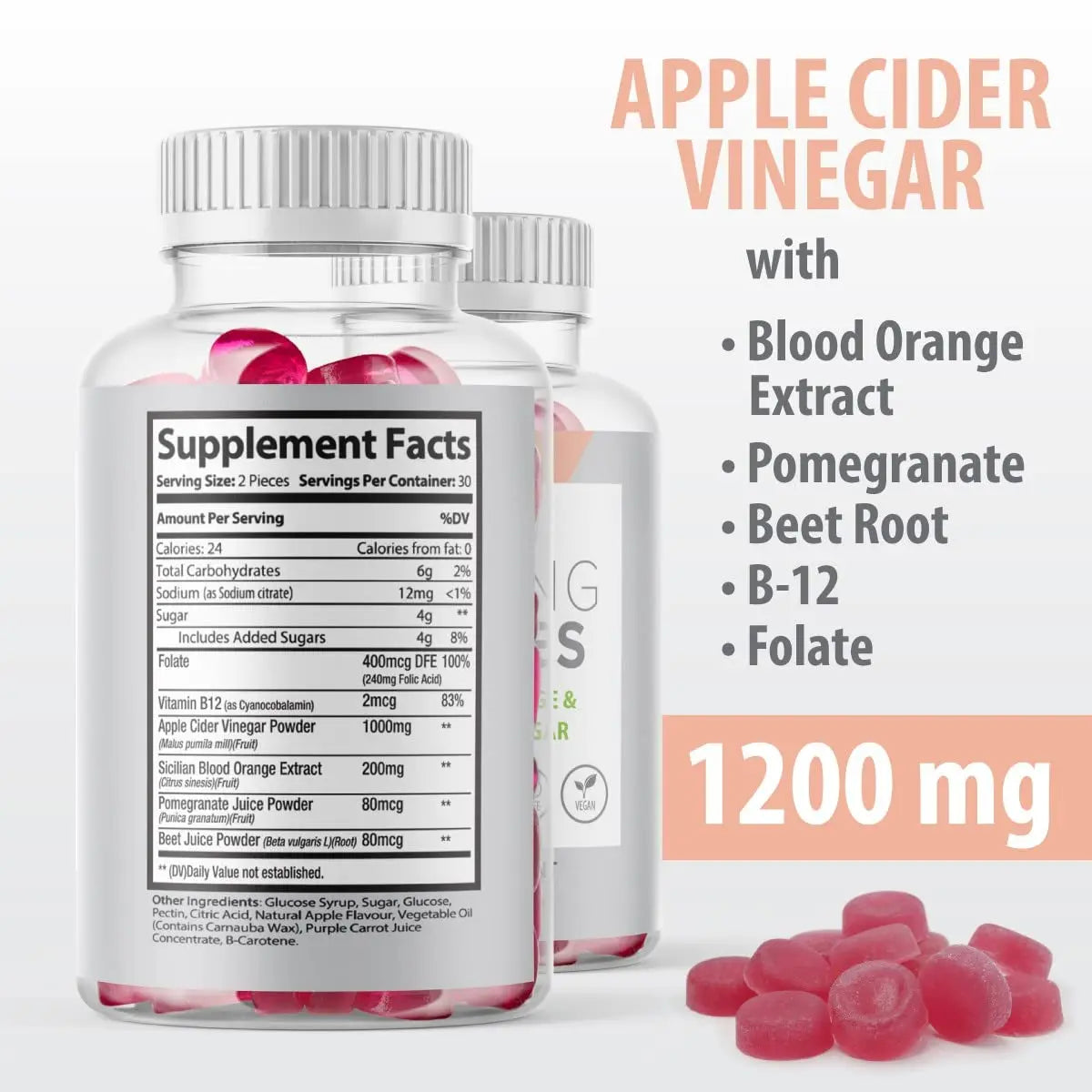 Max-Bio Slimming Gummies It Works with Apple Cider Vinegar and Sicilian Blood Orange Extract Max-Bio Au supplements
