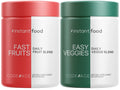 Codeage InstantFood Easy Veggies + Fast Fruits Bundle – Vegetable & Fruit Blend Capsule Supplement – Plant-Based Phytonutrient Formula – Vegan, Non-GMO – 180 Capsules Codeage Au supplements