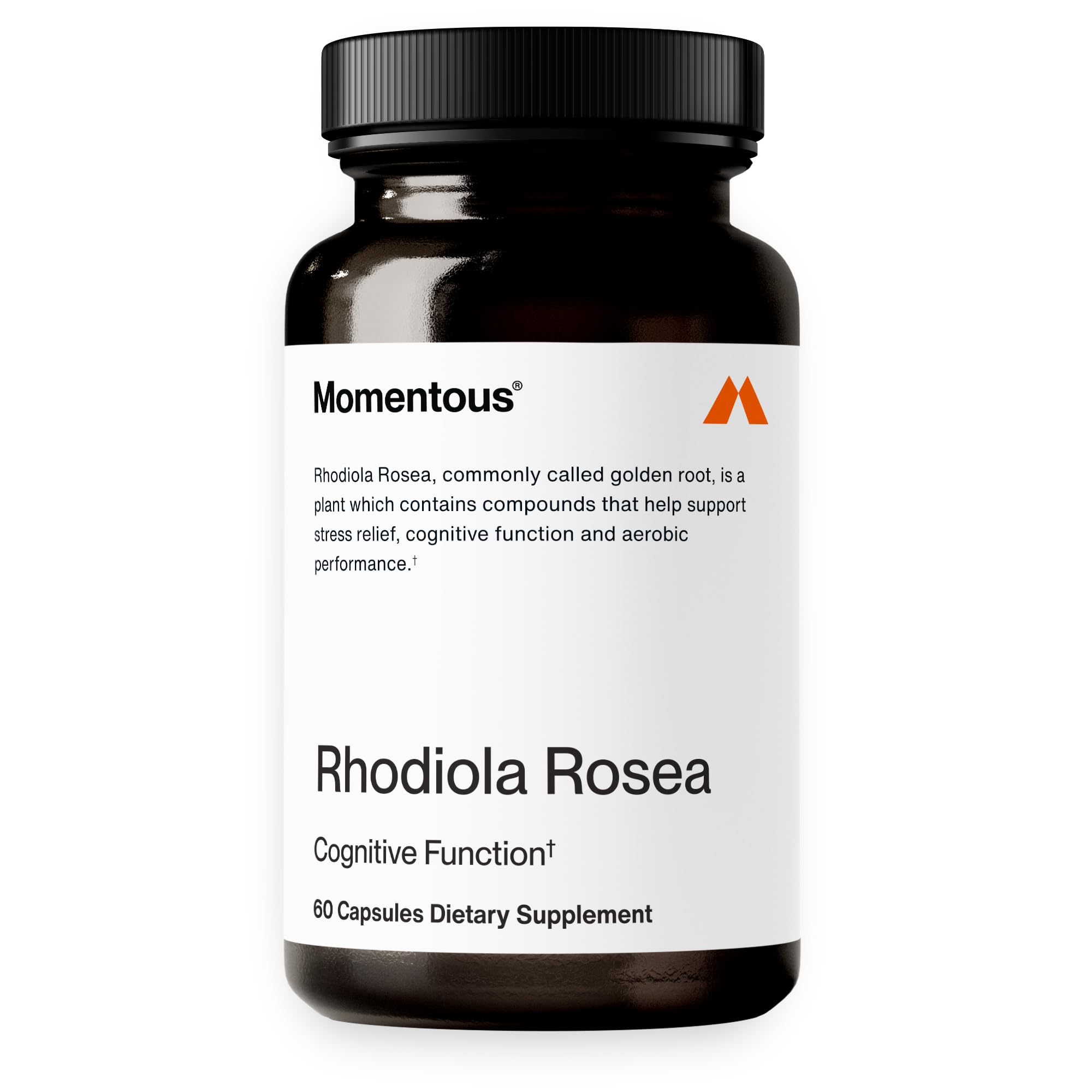 Momentous Rhodiola Rosea Supplement - Adaptogen Supplement for Cognition, Fatigue, & Stress Support - Rhodiola Rosea Root Extract - NSF Certified for Sport