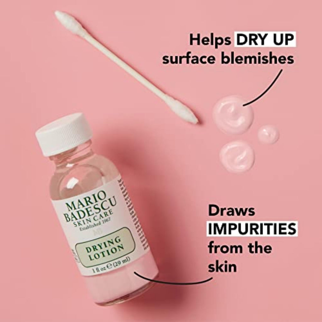Mario Badescu Drying Lotion for All Skin Types| Blemish Spot Treatment with Salicylic Acid and Sulfur