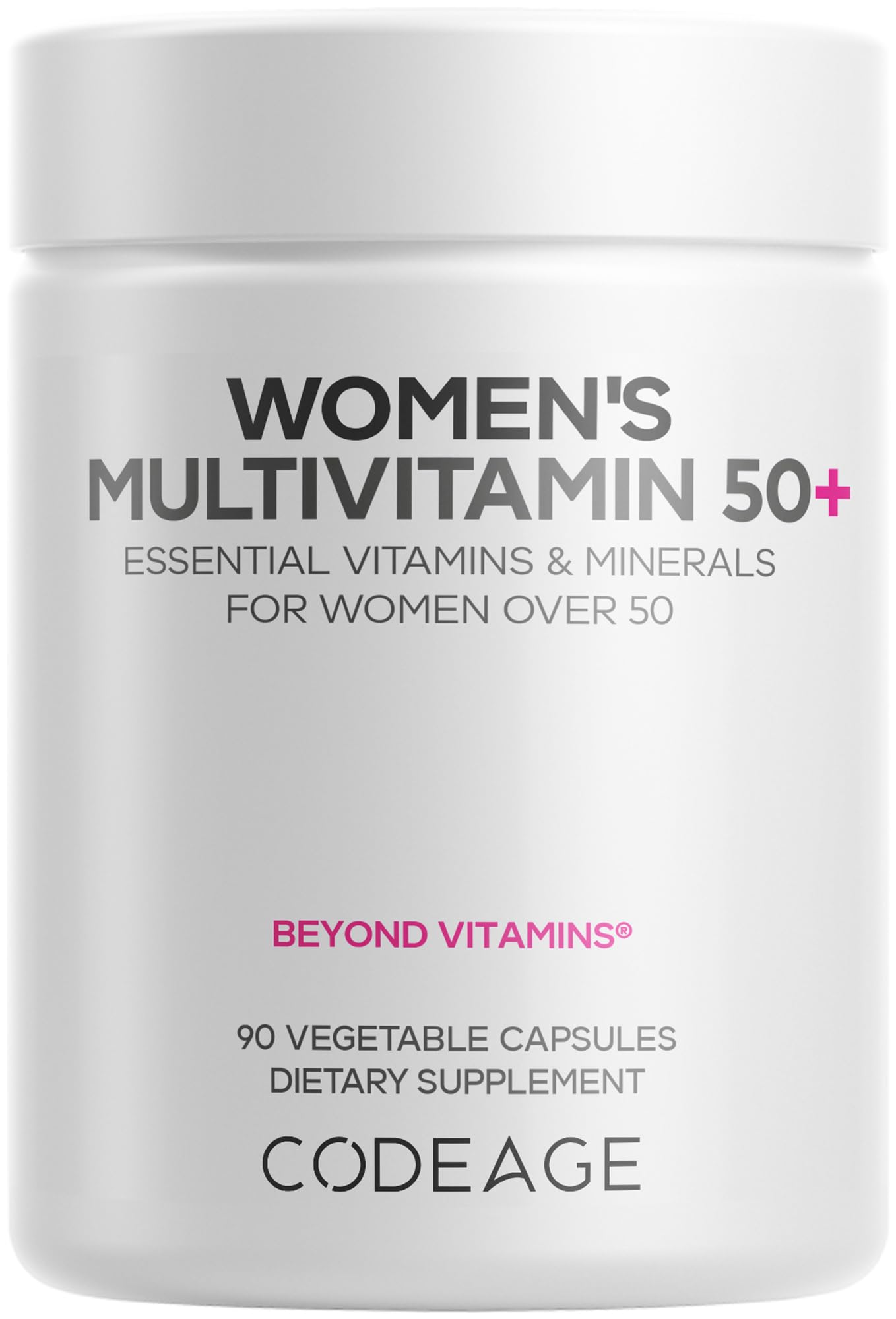 Codeage Women’s Multivitamin 50+ Supplement - Essential Vitamins for Women Over 50, Minerals, CoQ10, Hyaluronic Acid, Probiotics, Black Cohosh, Ashwagandha & Superfoods - Non-GMO - 90 Capsules Codeage Au supplements