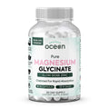 Organics Ocean Pure Magnesium Glycinate with Zinc - Maximum Strength Chelated Magnesium Supplement for Women and Men