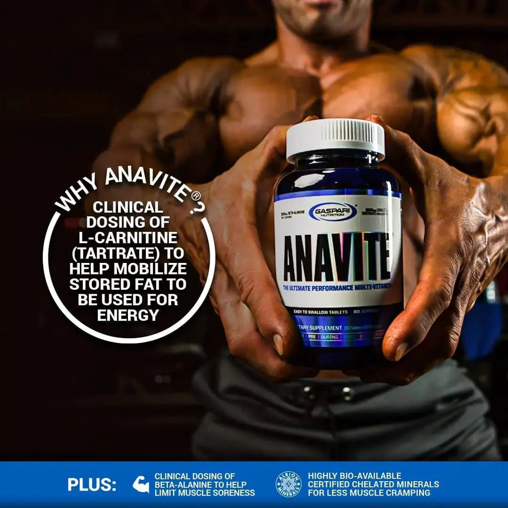 Gaspari Nutrition Anavite, Full Spectrum Multi-Vitamin Packs, Anavite Multivitamins, CLA, Omega 3s, Proven Gut, and Proven Liver Detox Gaspari Nutrition Au supplements