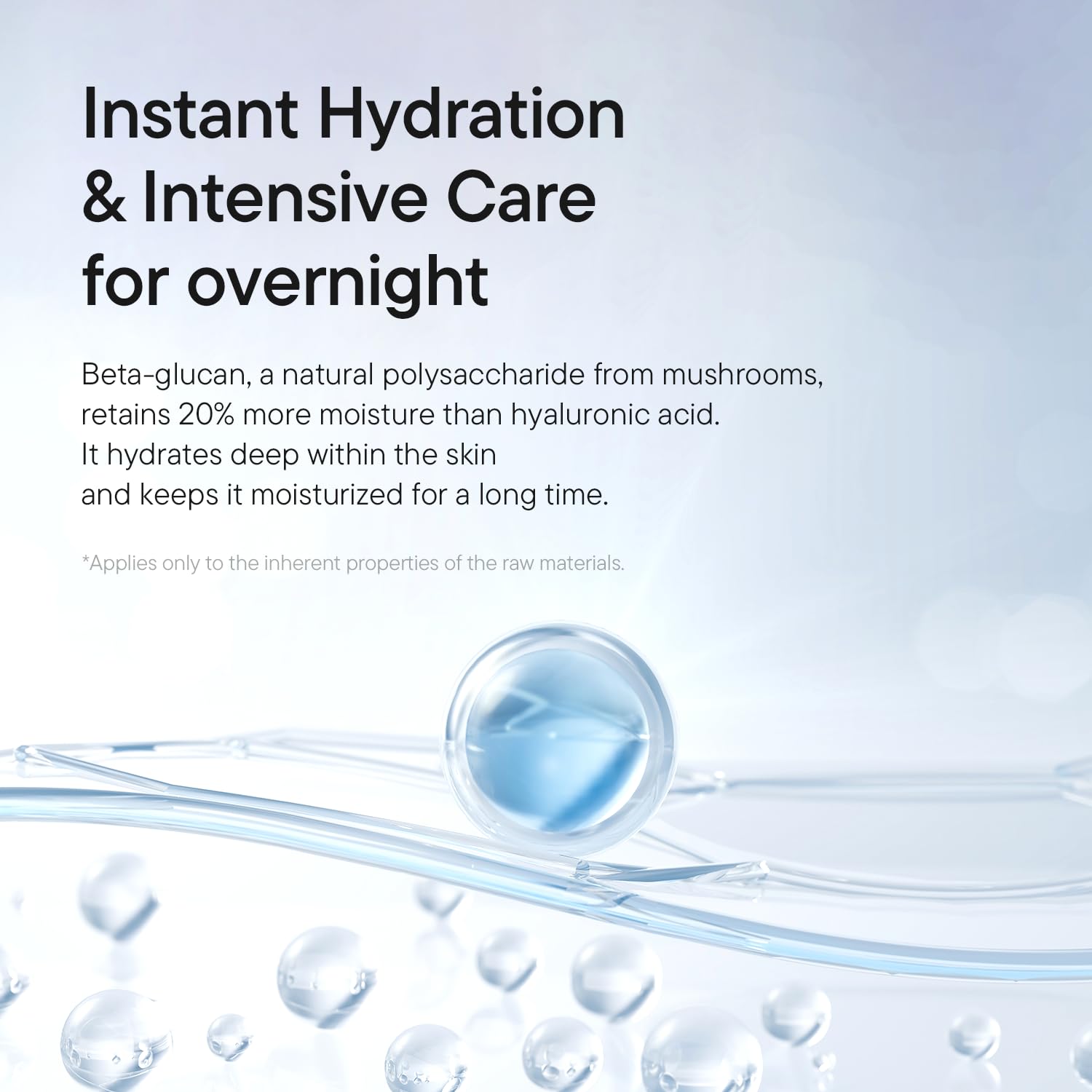 IUNIK Beta-Glucan Power Moisture Serum – Beta-Glucan & 7 Types of Peptides Deep Hydration Vegan Serum for Dry