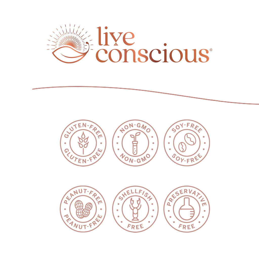 Live Conscious KSM-66 Ashwagandha Supplement w/L Theanine & AlphaWave - ZenWell Everyday Stress Relief, Cognitive, Brain Health