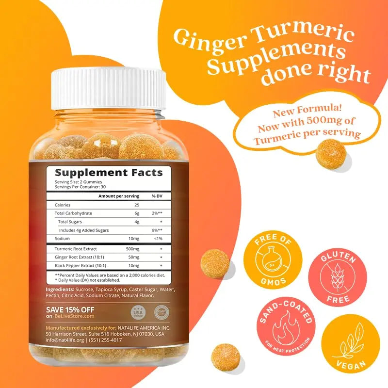 BeLive Turmeric Curcumin with Black Pepper & Ginger - Turmeric and Ginger Supplement BeLive Au supplements