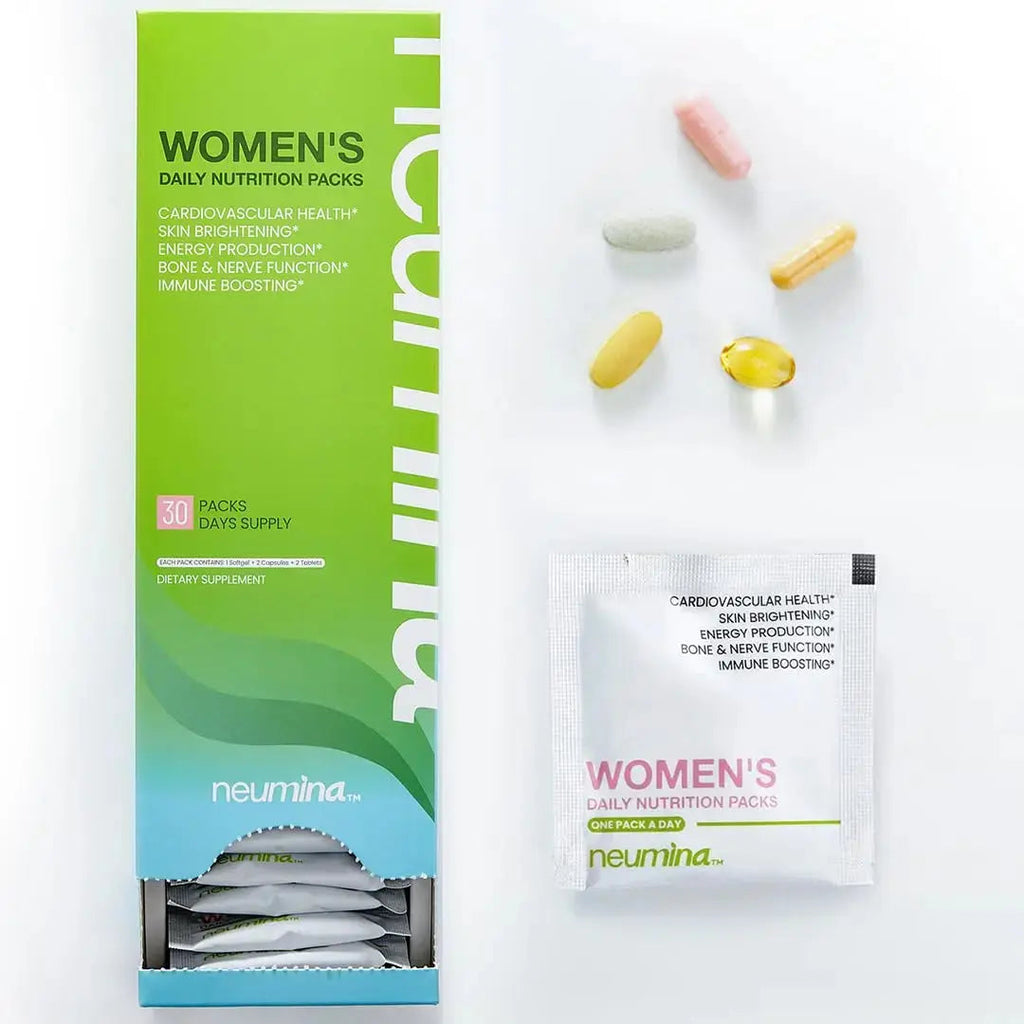 NEUMINA Multivitamin for Women, All-in-One Vitamin Packs for Hair Skin and Nails, Energy Producton, Bone Health, Stress Relief NEUMINA Au supplements