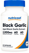 Nutricost Black Garlic Extract 60 Capsules for 60 Servings Per Bottle - Aged Black Garlic Extract, Vegan