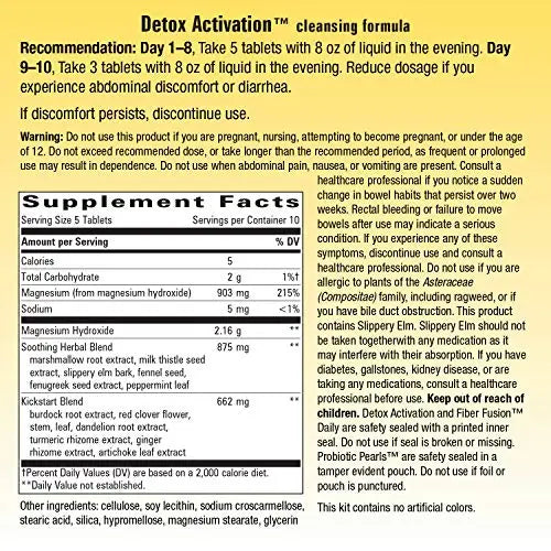 Nature's Way Whole Body Cleanse Complete, 10 Day Detox Cleansing System Kit with Probiotics Enzymatic Therapy Au supplements