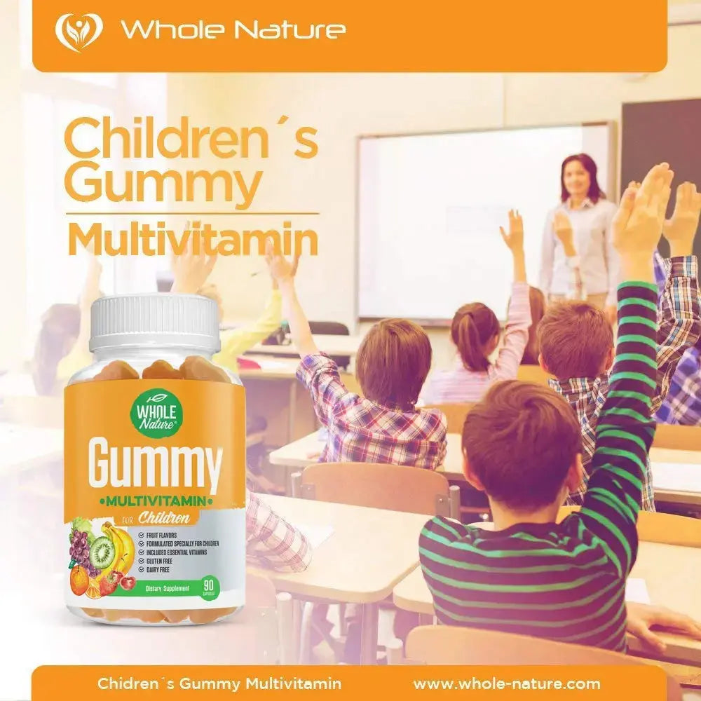 Whole Nature Kids Gummy Multivitamin - Complete Daily Essentials Childrens Vitamins and Minerals for Overall Wellness, 90 Gummies Whole Nature Au supplements