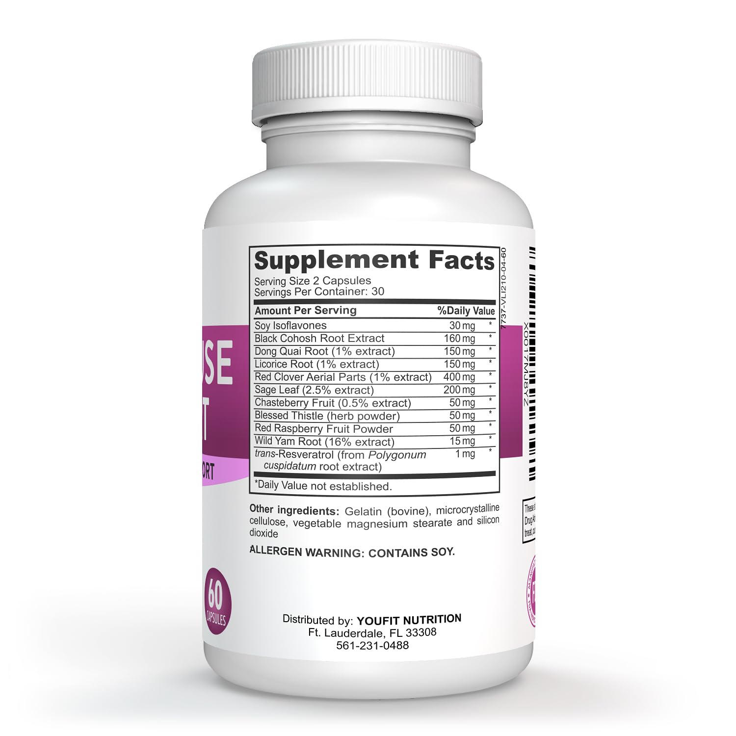 YouFit Nutrition Menopause Relief Capsules for Women - Natural Menopause Supplements for Women - Complete Day and Night Menopause Support - Reduces Hot Flashes, Stress, Night Sweats - 30 Servings YouFit Nutrition Au supplements
