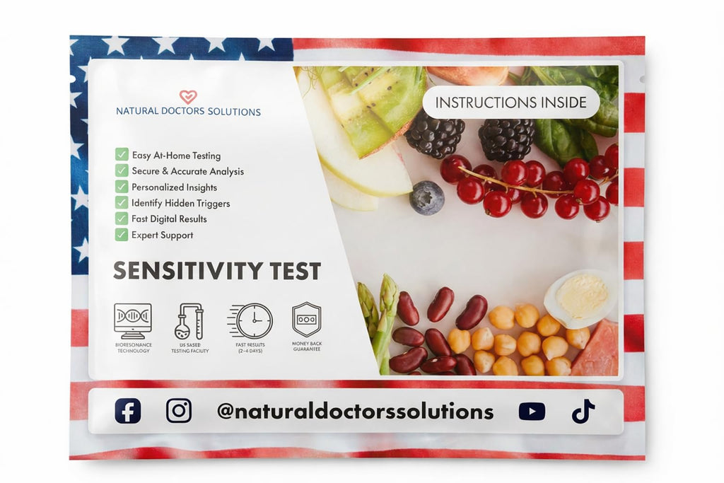 Advanced 1000 Item Food Sensitivity Test Digital Hair Analysis At Home Collection Food Environmental Metals Minerals and Additives Sensitivity Insights 24 to 48 Hour Results NATURAL DOCTORS SOLUTIONS Au supplements