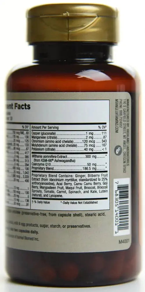 Mt. Angel Vitamins - Daily Womens Multivitamin - Adult Formula with Iron, Calcium, KSM-66 Ashwaganda, and a Potent Proprietary Herbal Blend Mt. Angel Vitamins Au supplements