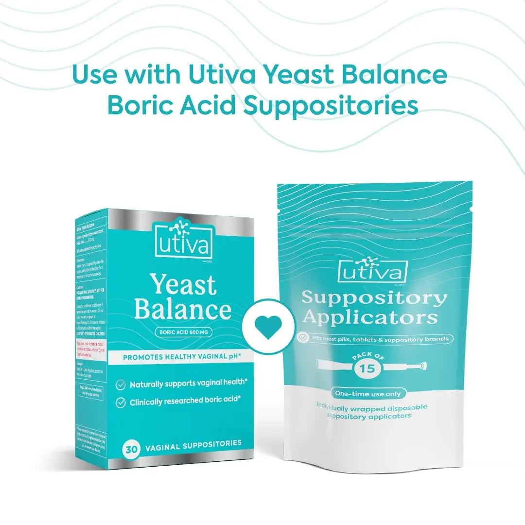 Szio+ Utiva Suppository Applicators – Disposable Vaginal Suppository Applicators – Hygienic Individually Szio+ Au supplements