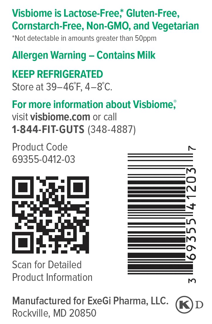Visbiome® GI Care - High Potency Probiotic - 112.5 Billion CFU Live Probiotics, Original De Simone Formulation