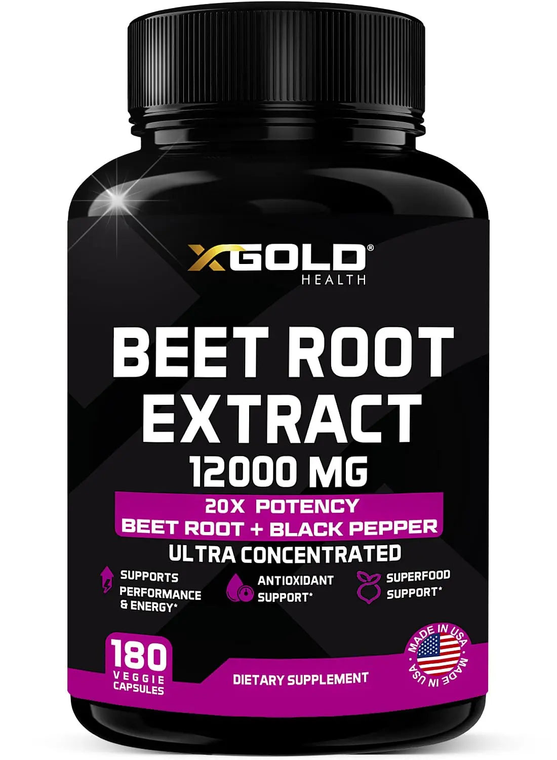 Beet Root Extract Capsules - 12000mg 20x Concentrated Beet Root Capsules Supplement X Gold Health Au supplements