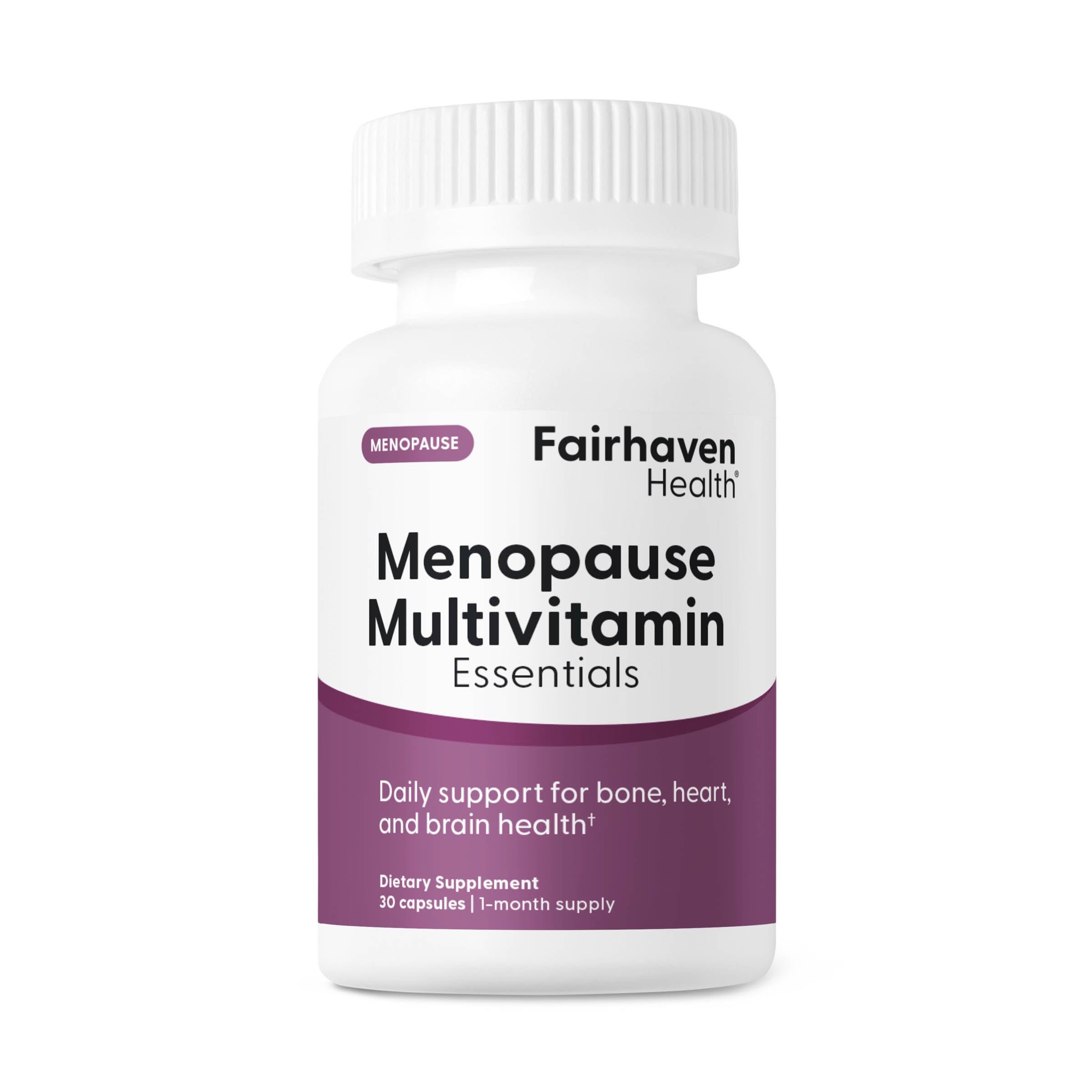 Fairhaven Health Menopause Multivitamin Essentials | Hormone Free Menopause Supplements for Women | Methylated Multivitamin for Women 50 and Over | Non-GMO | Perimenopause Supplements | 30 Capsules Fairhaven Health Au supplements