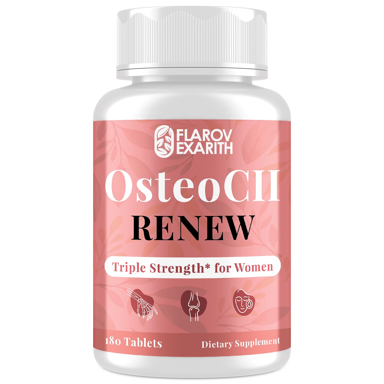 Joint Supplements for Women OsteoCII Renew Triple Strength – Advanced Joint, Bone & Skin Formula – Collagen, Glucosamine, Chondroitin, Calcium, MK-7, Vitamin D3, Hyaluronic Acid, 180 Tablets Flarovexarith Au supplements