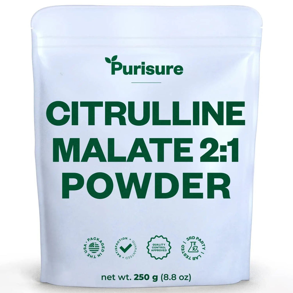 Purisure L-Ctrulline Powder 250g, Premium Citrulline 2:1 Malate Supplement for Strength Purisure Au supplements