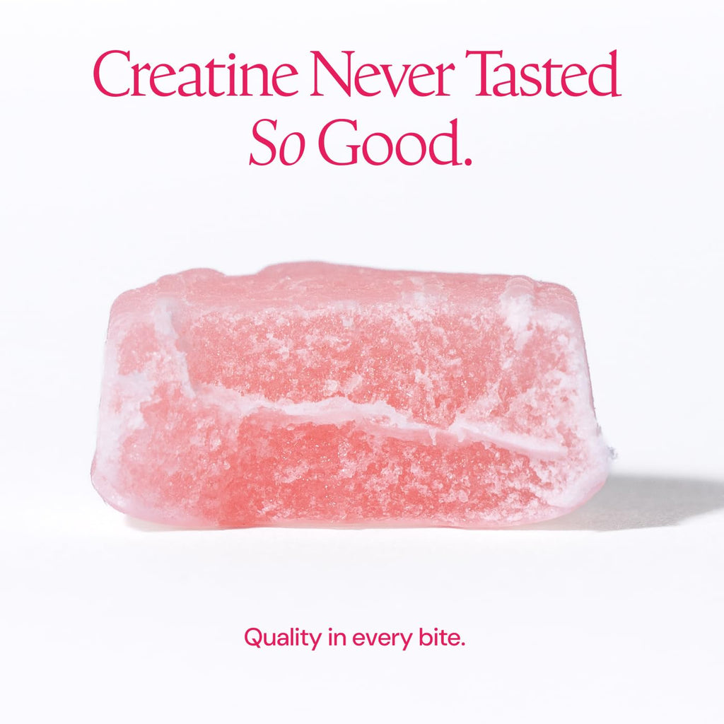 Create Creatine Monohydrate Gummies for Men & Women, Boost Focus, Strength, and Endurance, Anti-Melting Formula, Vegan, Gluten-Free, Non-GMO