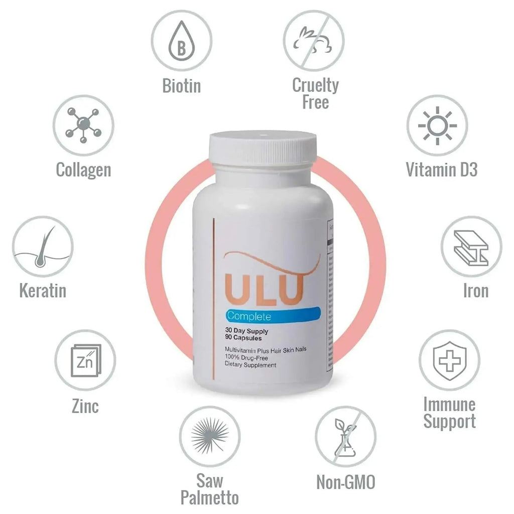ULULIFE Complete Multivitamin for Men & Women: All-Natural & Cruelty Free with Biotin, Collagen, Keratin, & More - Promotes Hair Growth & Thickness ULULIFE Au supplements