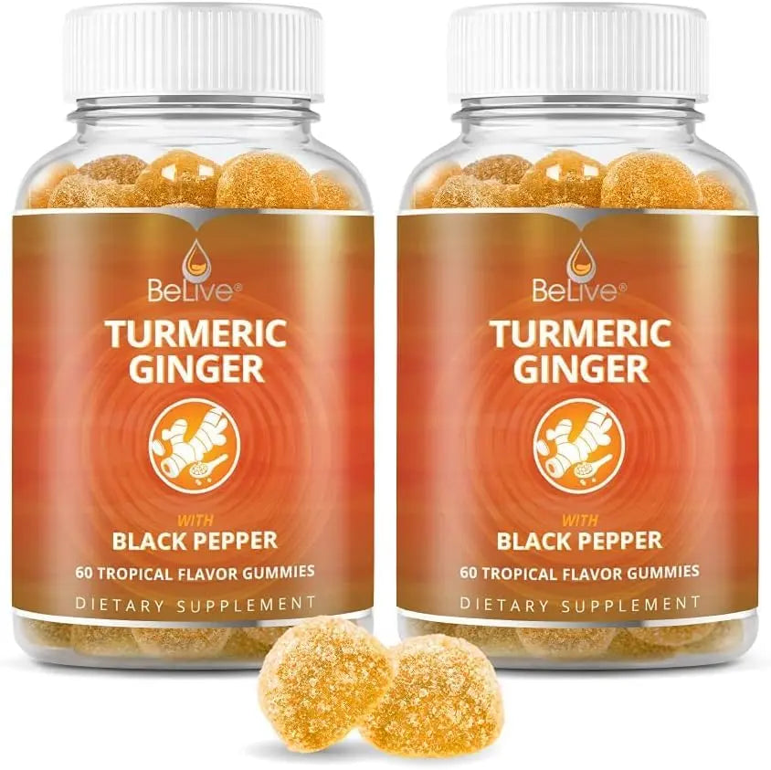 BeLive Turmeric Curcumin with Black Pepper & Ginger - Turmeric and Ginger Supplement BeLive Au supplements