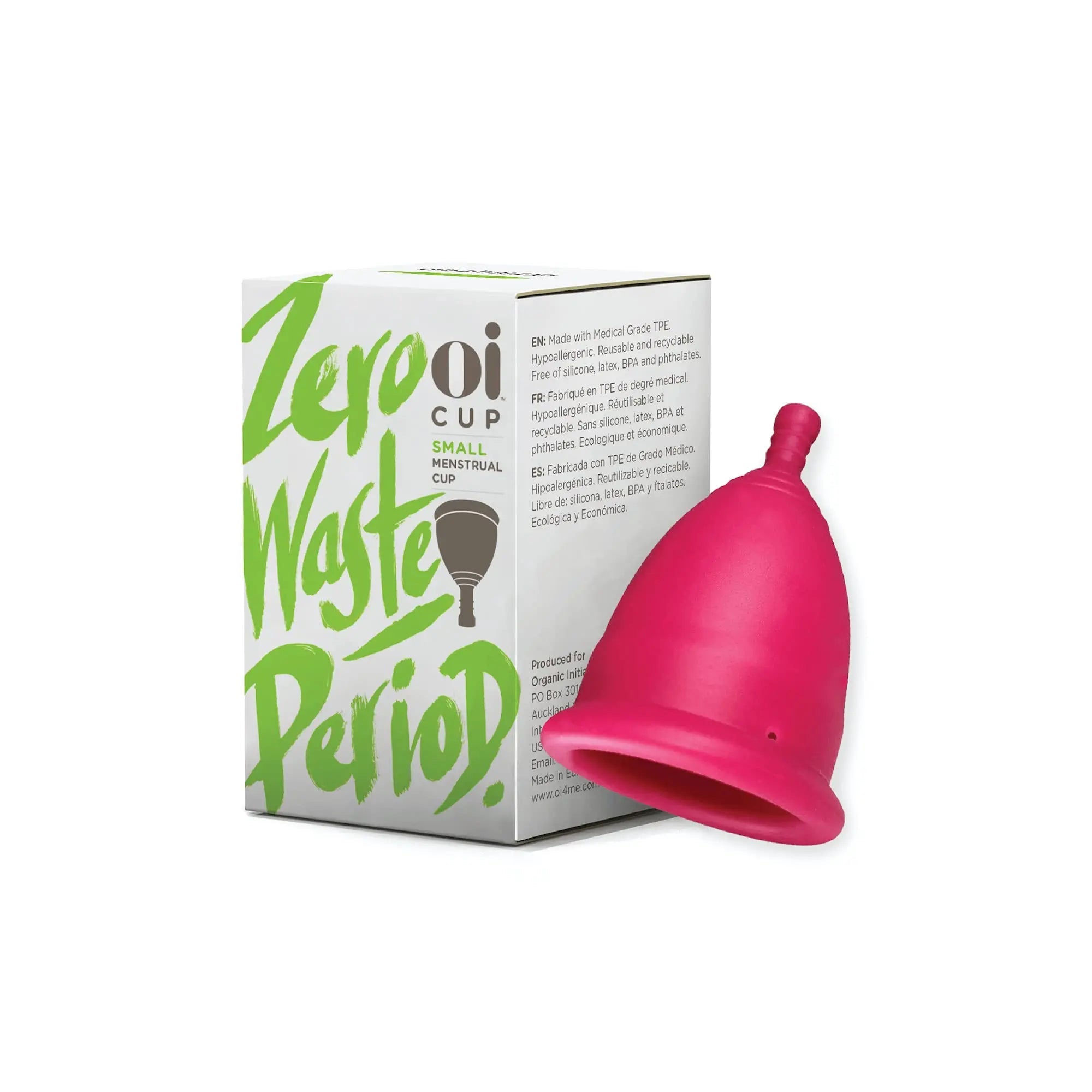 Oi | Organic Initiative - Menstrual Cup | Small - Slim-fit, Wear for 12 hrs | Reusable, Leak Free (17 ml) oi Au supplements
