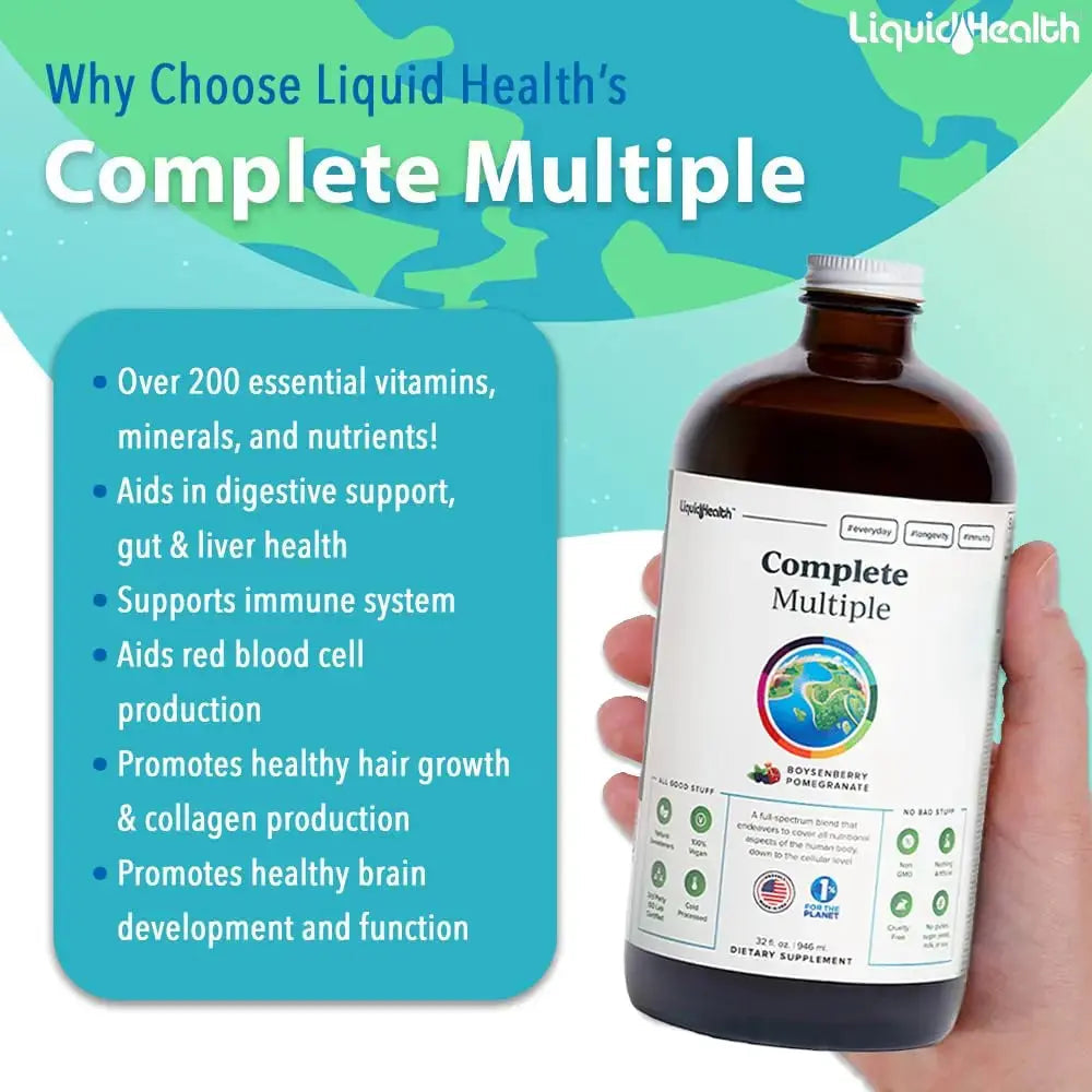 LIQUIDHEALTH Complete Multiple & Mega Energy B-Complex Daily Liquid Vitamins Bundle for Adults - Immune System Support, Increase Energy, Gut & Heart Health LIQUIDHEALTH Au supplements