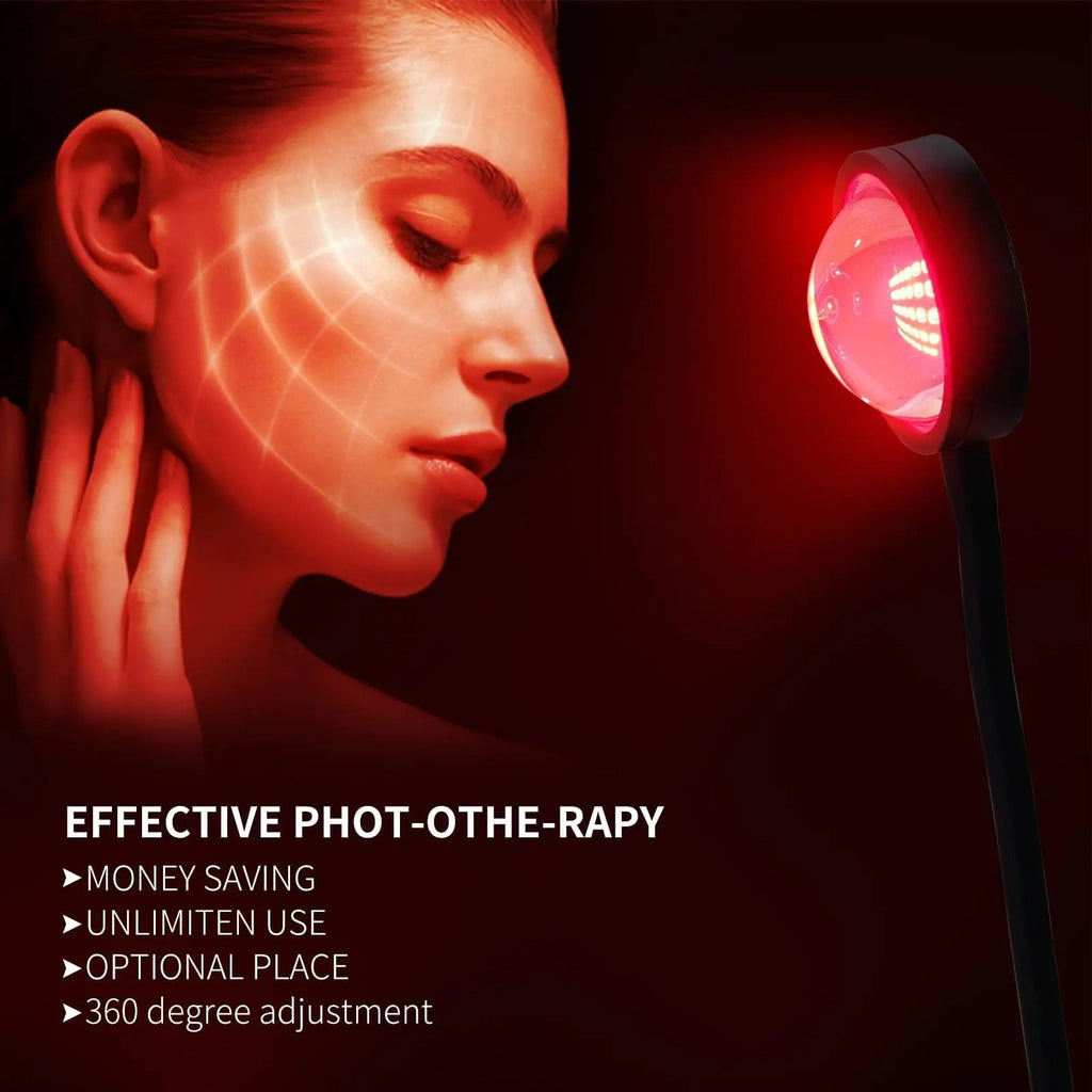 WTINTELL Red Light Therapy for Face, 660nm LED Red Light Therapy Light with Clip, Suitable WTINTELL Au supplements