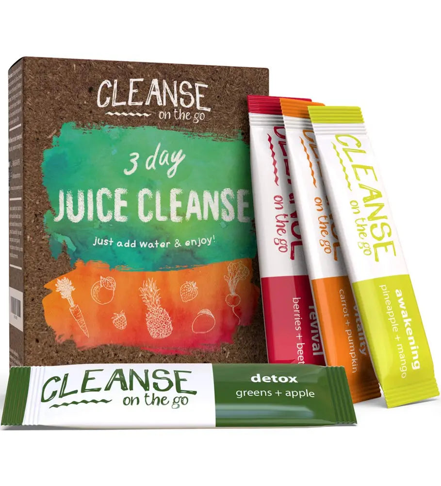 CLEANSE on the go - 3 Day Juice Cleanse - Just Add Water - 21 Powder Packets CLEANSE on the go Au supplements