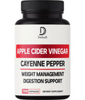 12in1 Apple Cider Vinegar Supplements - 200 Capsules with Cayenne Pepper, Grape Seed DEDICAD Au supplements