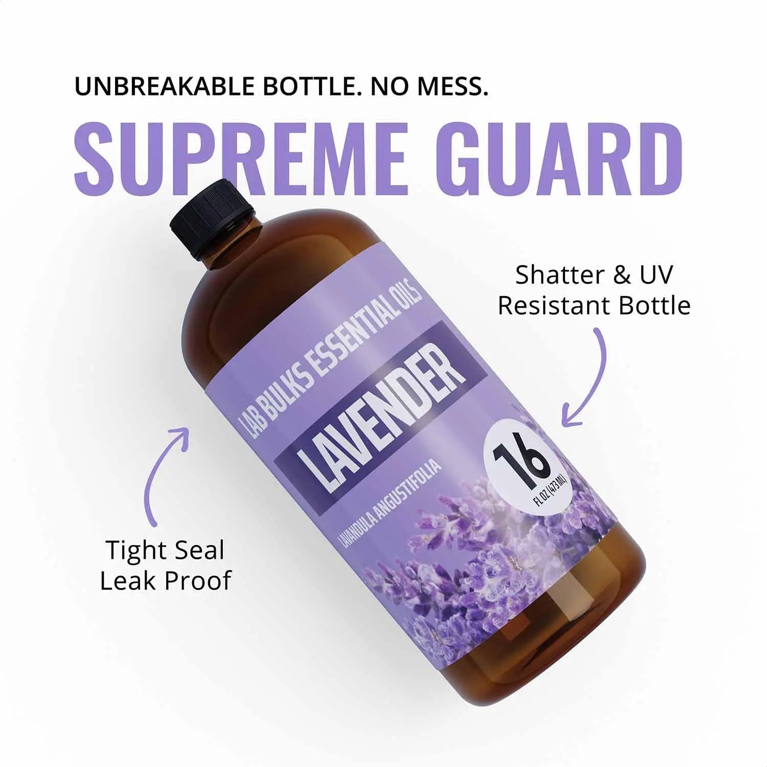 LAB BULKS ESSENTIAL OIL - Lavender Oil 16 Ounce Bottle for Diffusers, Home Care, Candles, Aromatherapy LAB BULKS ESSENTIAL OIL Au supplements