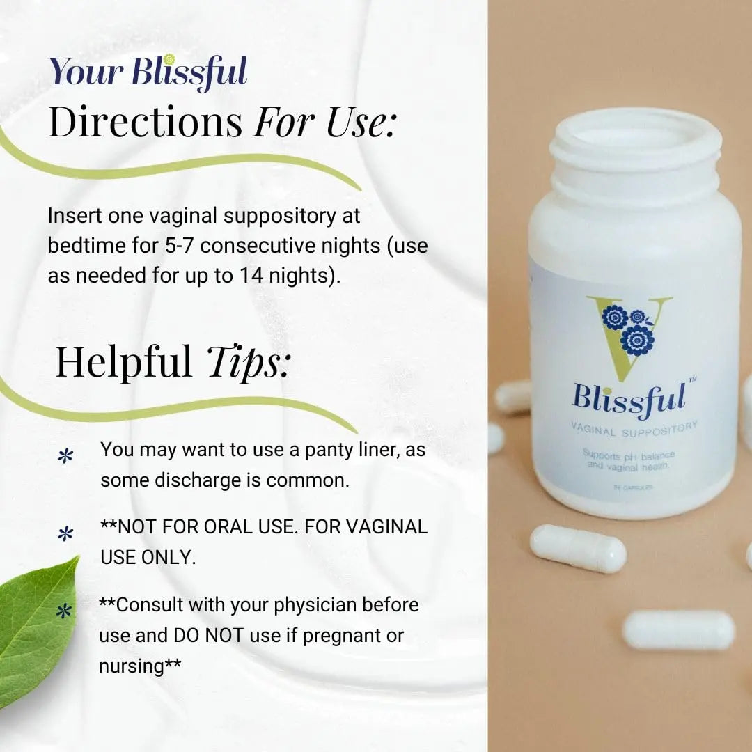 V Blissful - Boric Acid Suppositories Helps with Yeast Infections - Effective Feminine Care with Boric Acid, Perfect V Blissful Au supplements
