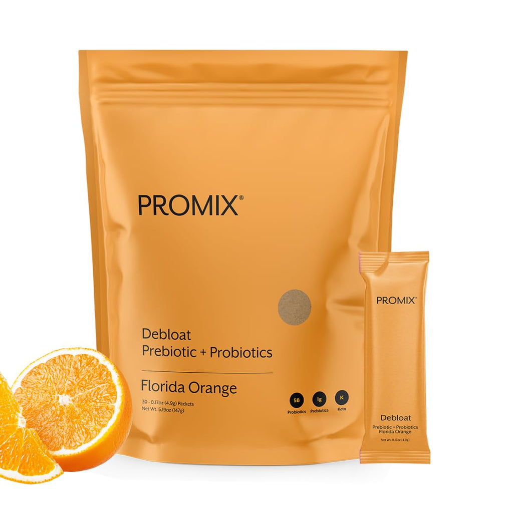 ProMix Nutrition Debloat Prebiotics and Probiotics with Baobab - Rich in Vitamin C, Bloating Relief, Immune Support