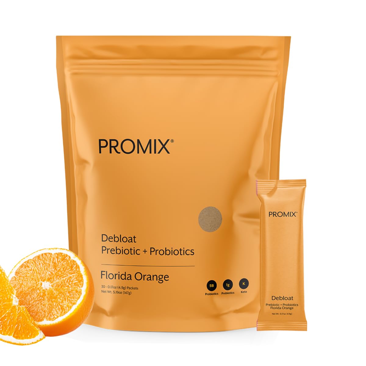 ProMix Nutrition Debloat Prebiotics and Probiotics with Baobab - Rich in Vitamin C, Bloating Relief, Immune Support