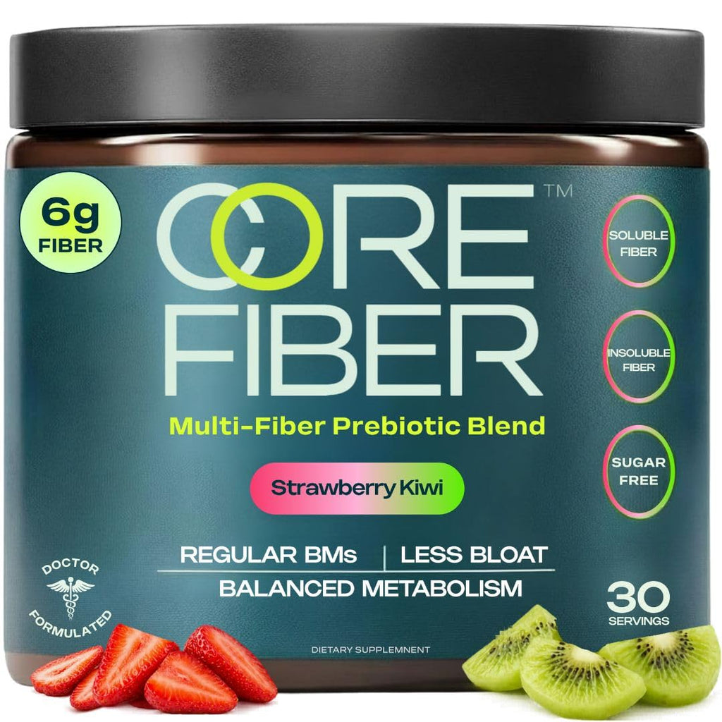 Prebiotic Fiber Supplement for Women & Men – 6g Prebiotic Fiber Powder – Daily Blend for Gut Health, Bloating, Regular Digestion & Energy – Soluble & Insoluble,
