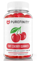PUREFINITY Tart Cherry Gummies – Uric Acid Flush for Joint Relief & Recovery, Raw Juice Extract Antioxidant – Non-GMO, Gluten Free, Vegan, 60 Count