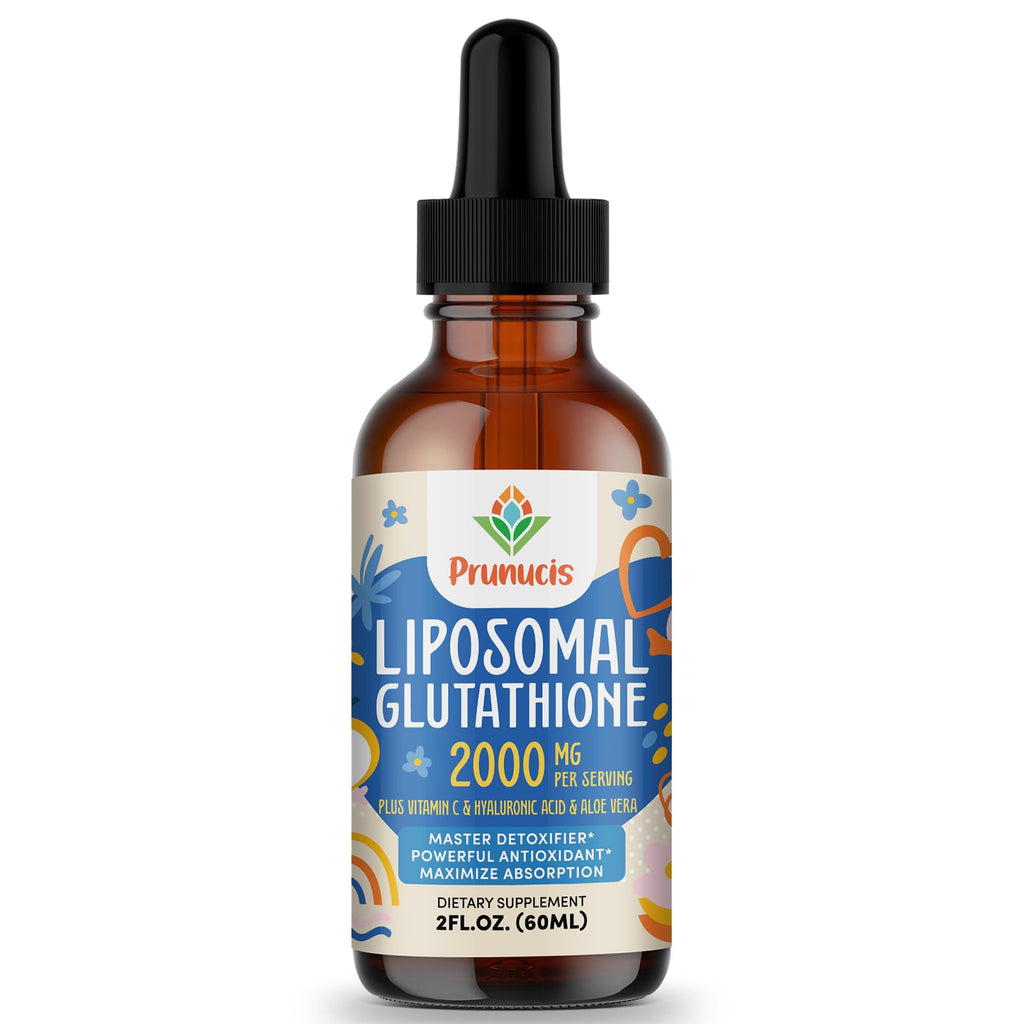 Prunucis 2000MG Liposomal Glutathione Liquid, 98% Absorption, Active Form L-Glutathione Supplement,
