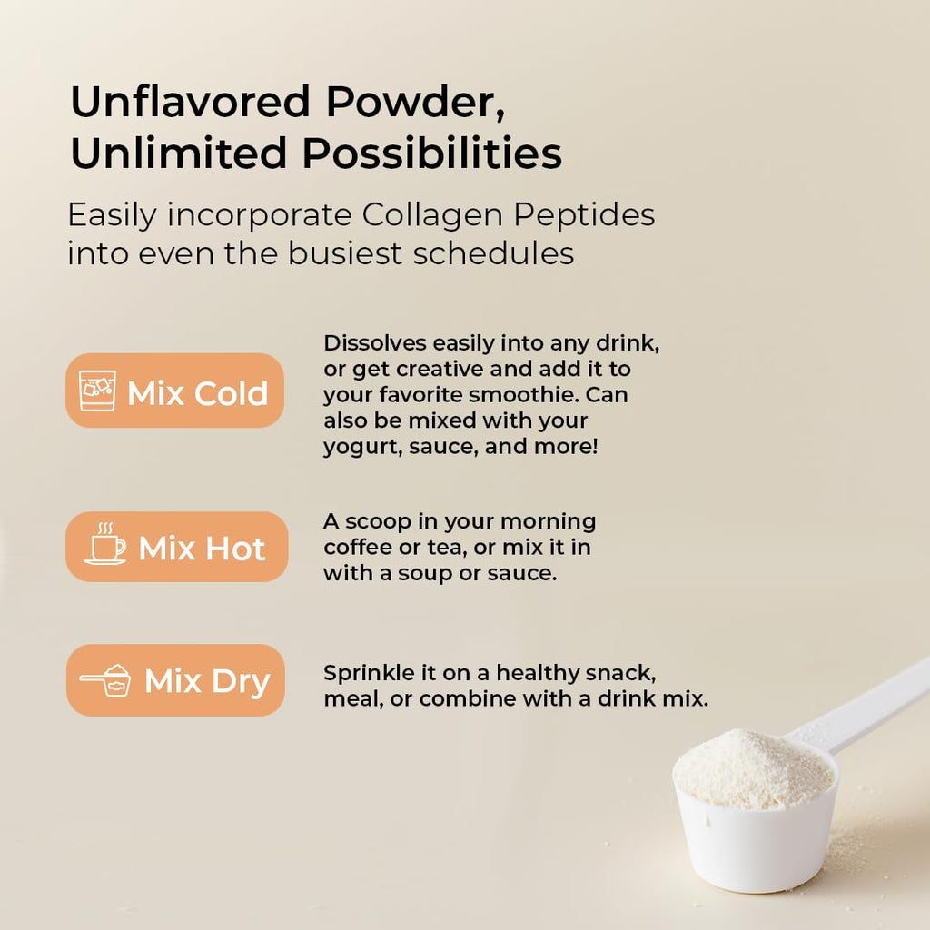 VitaMedica Collagen Peptides Powder for Women & Men - Healthy Hair, Skin, Nails, Bones and Joints - Hydrolyzed Types I & III, Grass-Fed, Pasture-Raised Protein, Zero Sugar - 30 Servings VitaMedica Au supplements