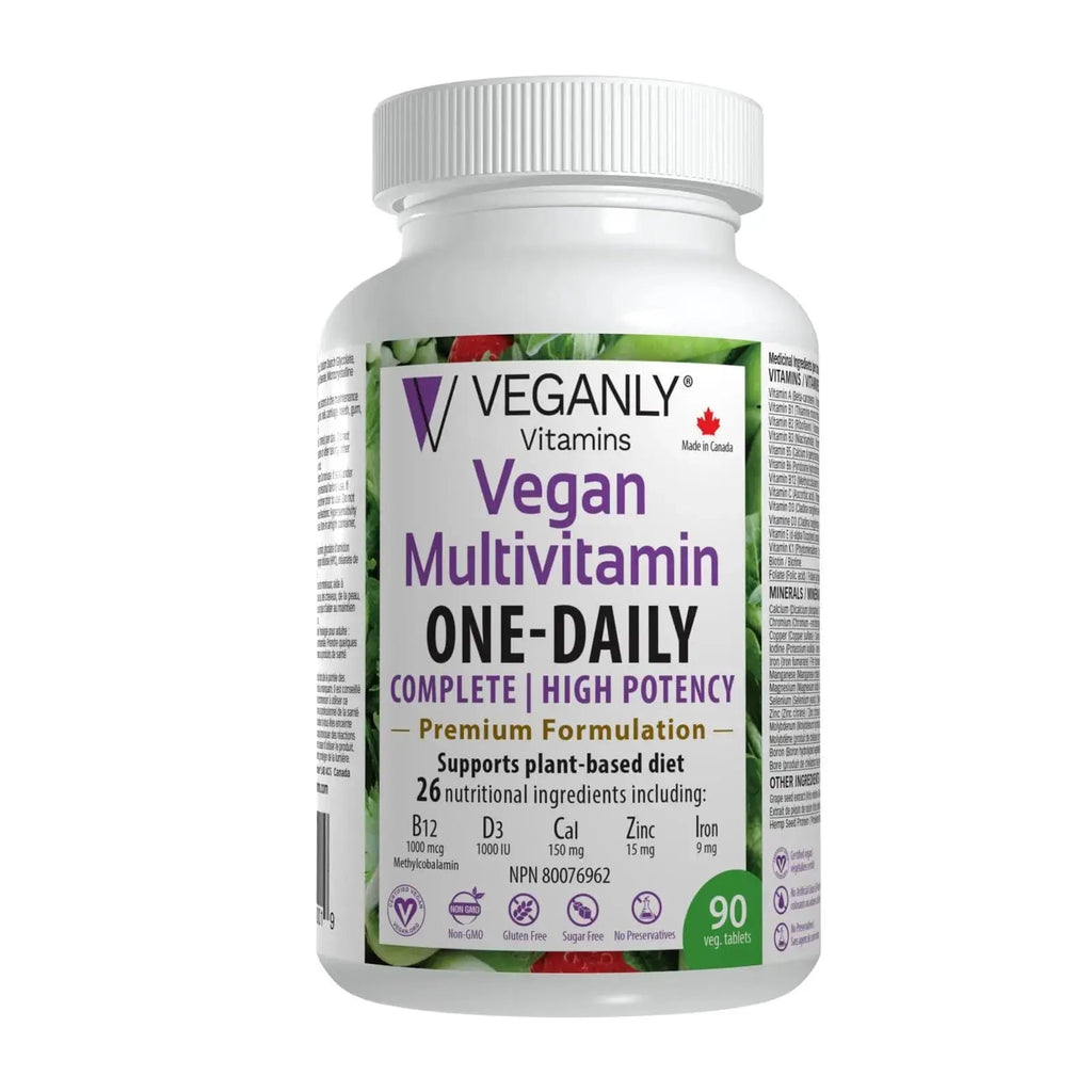 VEGANLY Vitamins Vegan Multivitamin One-Daily, (90 Veg Tablets). Complete Nutrition Support for Plant-Based, Vegan or Vegetarian Diets VEGANLY Vitamins Au supplements