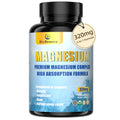 5-in-1 Magnesium Complex | 320mg of Magnesium Glycinate, Malate, Citrate… | Support for Sleep, Muscle Relaxation, and Energy Metabolism | High Absorption | Vegan, Non-GMO | 120 Capsules BioBenevo Au supplements