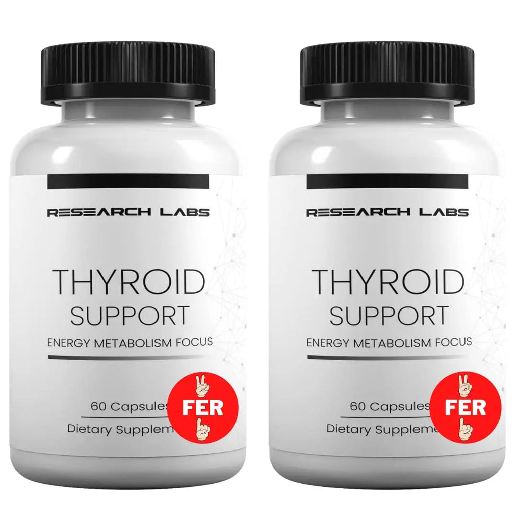 Research Labs Thyroid Support + Iodine Supplement - Energy, Metabolism, Focus Research Labs Au supplements